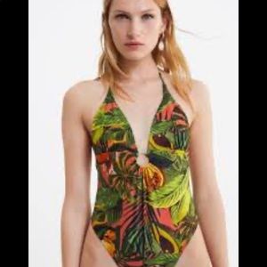 Zara one piece bathing suit